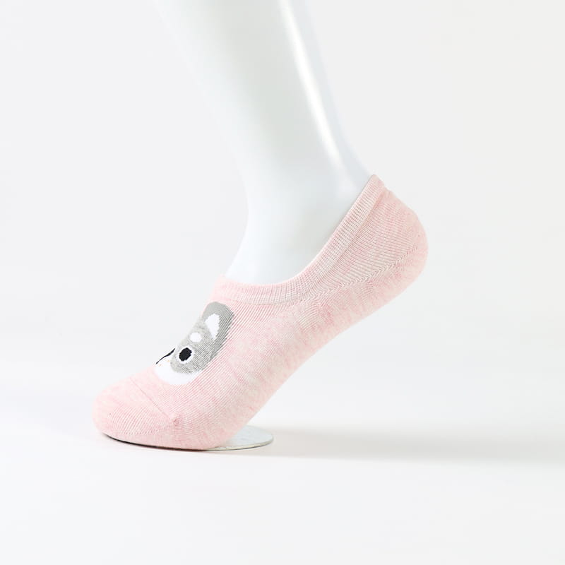 Mùa Xuân Teen Girls Antislip Màu Hồng Hoạt Hình Hình Chó Cotton Dễ Thương Mắt Cá Chân Vớ Nữ