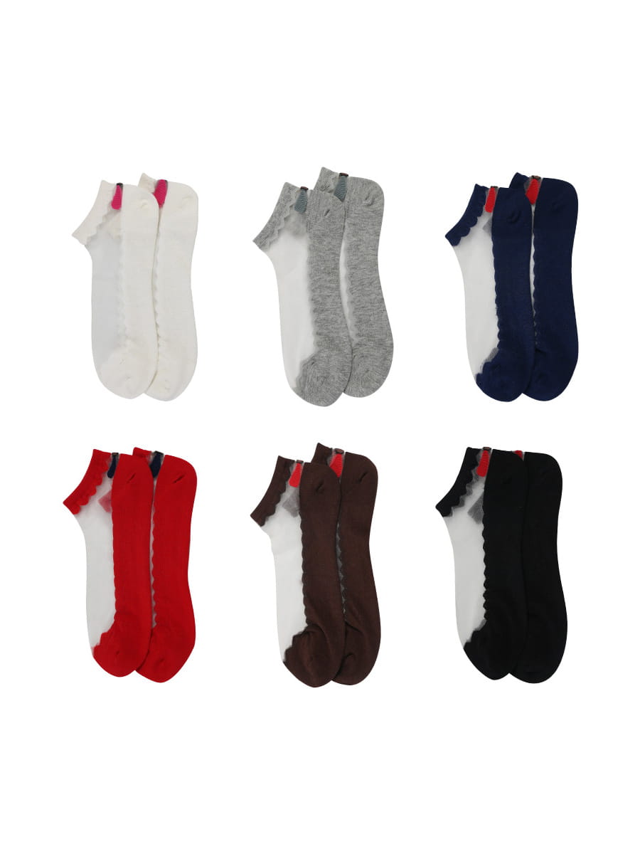 Mùa hè thắt nơ ren Lady Sock Factory Phụ nữ thoải mái trong suốt vớ lụa pha lê