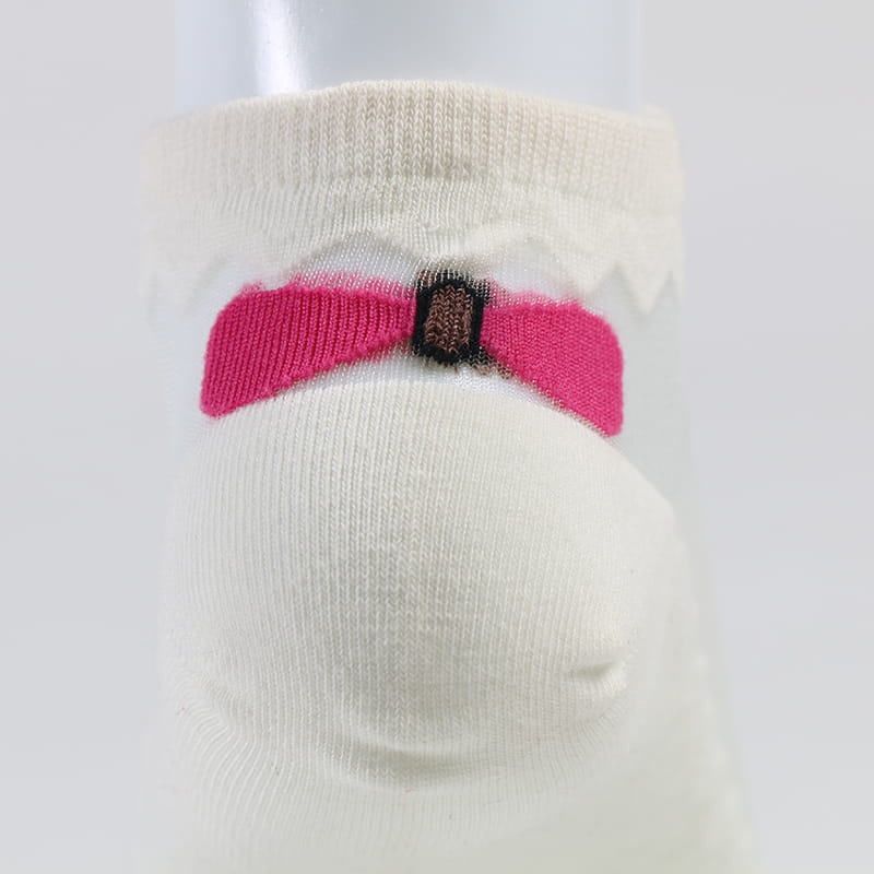 Mùa hè thắt nơ ren Lady Sock Factory Phụ nữ thoải mái trong suốt vớ lụa pha lê