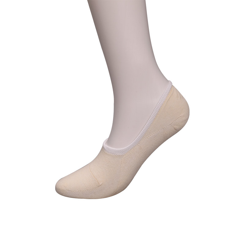 Tất nữ cotton màu tự nhiên, lưới, khâu tay vô hình WSD1401
