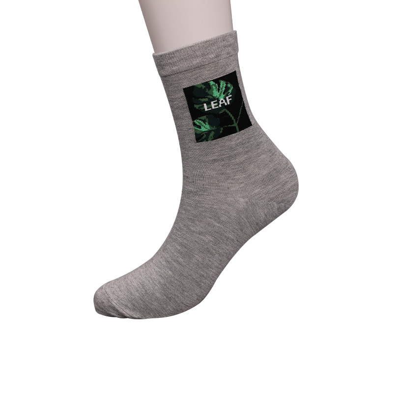 Mềm mại sợi tơ nylon bọc thun giả 3D in hoa dệt tay khâu mùa thu đông tất nam WSD2850