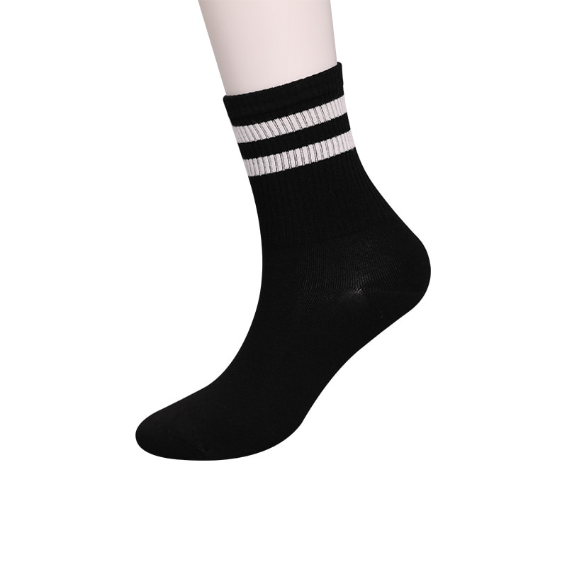 Sợi nylon mềm mại phủ amoniac 2 dải ngang và tất nữ khâu tay gia cố WSD1536