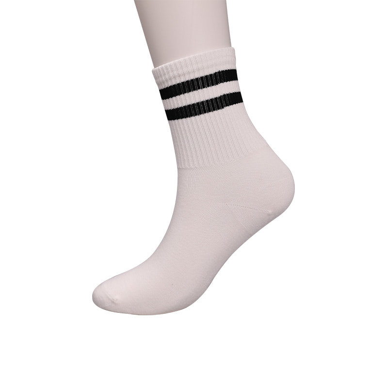 Sợi nylon mềm mại phủ amoniac 2 dải ngang và tất nữ khâu tay gia cố WSD1536