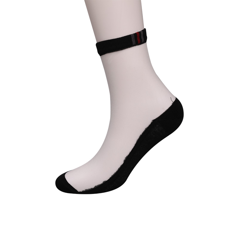 Vớ nam đế bằng cotton thời trang mùa xuân và mùa hè Luokou sọc dọc hoa đế chống trượt thoáng mát vớ nam WSD2711