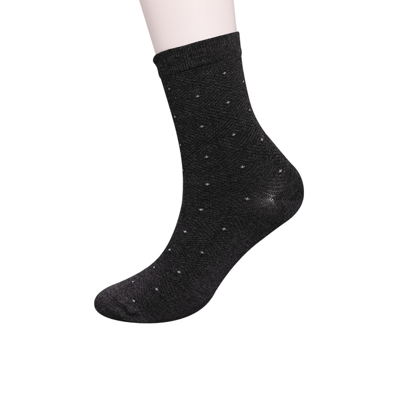 Tất lụa mềm mại bọc nylon bọc amoniac, vô hình chấm bi nhỏ dệt kim cương khâu tay mùa đông dày tất nam WSD2851