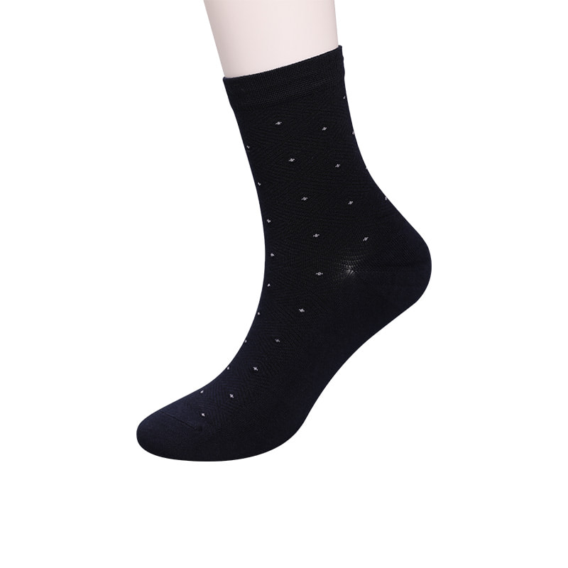 Tất lụa mềm mại bọc nylon bọc amoniac, vô hình chấm bi nhỏ dệt kim cương khâu tay mùa đông dày tất nam WSD2851