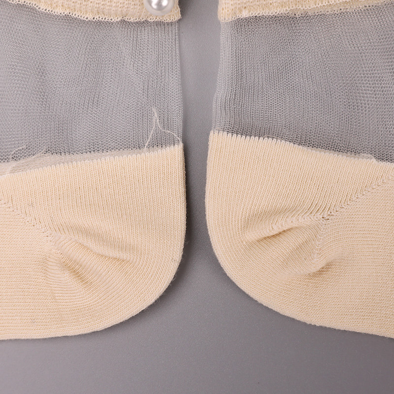 Thời Trang Nylon Trong Suốt Lụa Cotton Đáy Nữ Thuyền Tất Top Ngọc Trai Thủy Tinh Pha Lê Lụa Nữ Thuyền Tất WSD1288