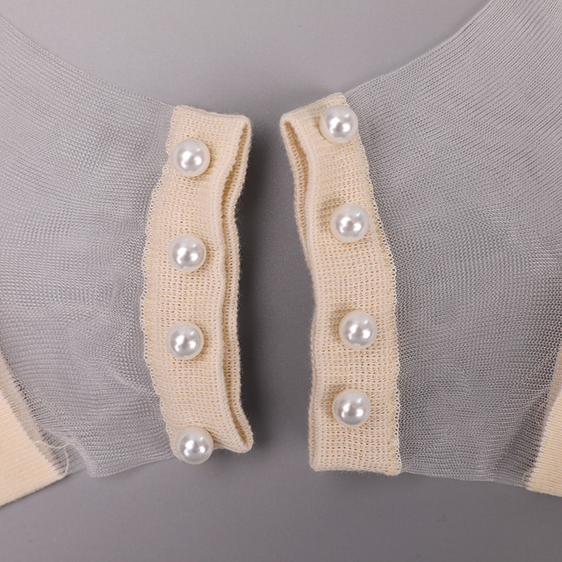 Thời Trang Nylon Trong Suốt Lụa Cotton Đáy Nữ Thuyền Tất Top Ngọc Trai Thủy Tinh Pha Lê Lụa Nữ Thuyền Tất WSD1288