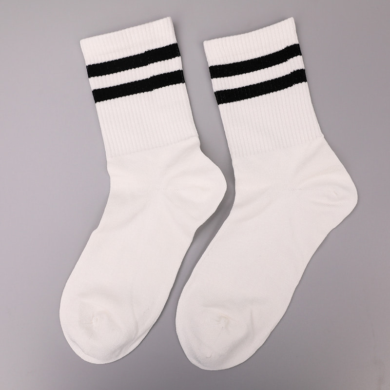 Sợi nylon mềm mại phủ amoniac 2 dải ngang và tất nữ khâu tay gia cố WSD1536