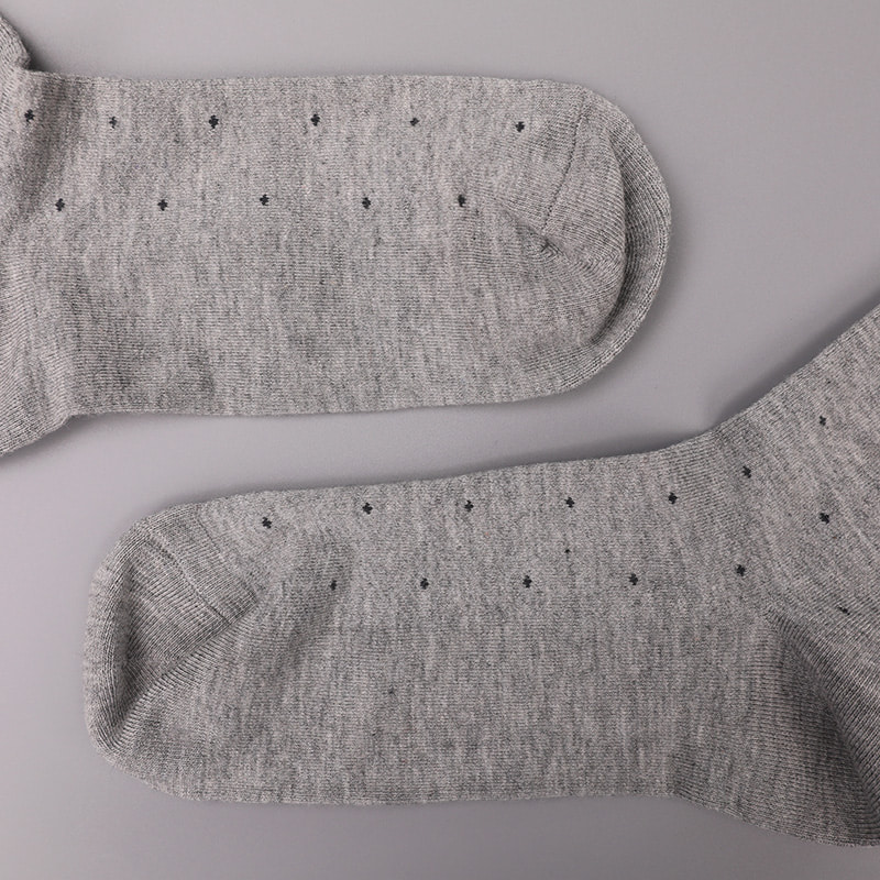 Tất lụa mềm mại bọc nylon bọc amoniac, vô hình chấm bi nhỏ dệt kim cương khâu tay mùa đông dày tất nam WSD2851