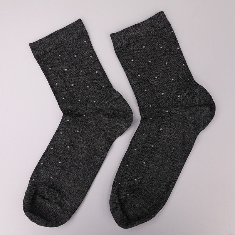 Tất lụa mềm mại bọc nylon bọc amoniac, vô hình chấm bi nhỏ dệt kim cương khâu tay mùa đông dày tất nam WSD2851