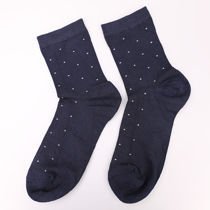 Tất lụa mềm mại bọc nylon bọc amoniac, vô hình chấm bi nhỏ dệt kim cương khâu tay mùa đông dày tất nam WSD2851