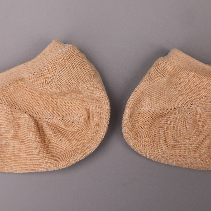 Tất nữ cotton màu tự nhiên, lưới, khâu tay vô hình WSD1401