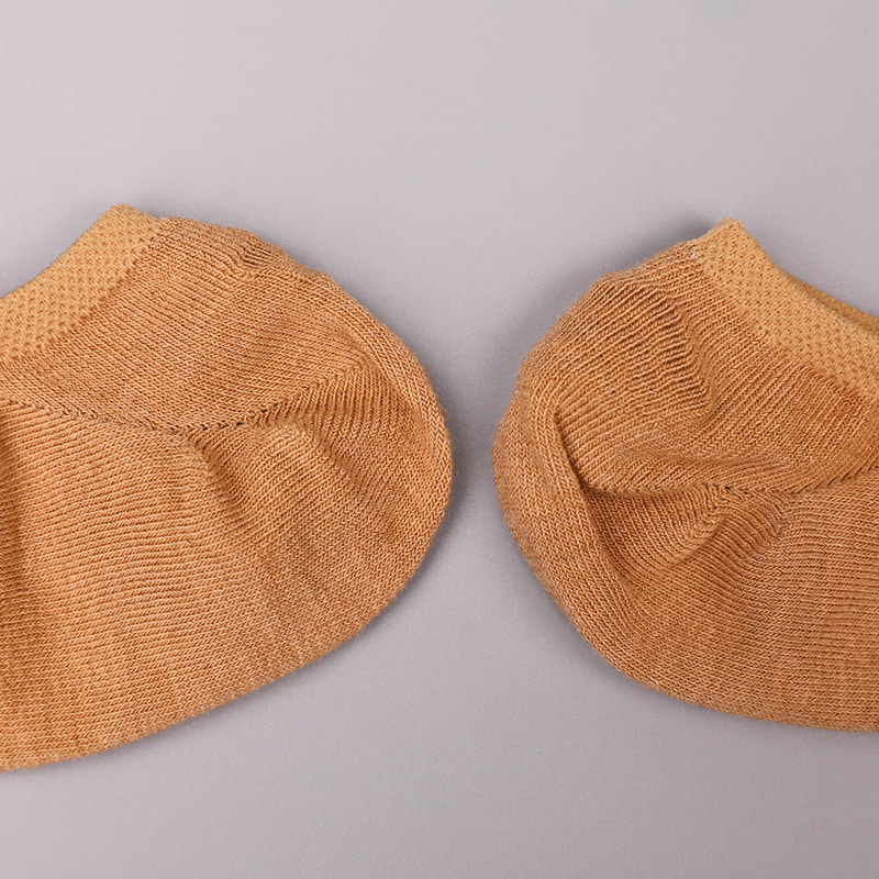 Tất nữ cotton màu tự nhiên, lưới, khâu tay vô hình WSD1401