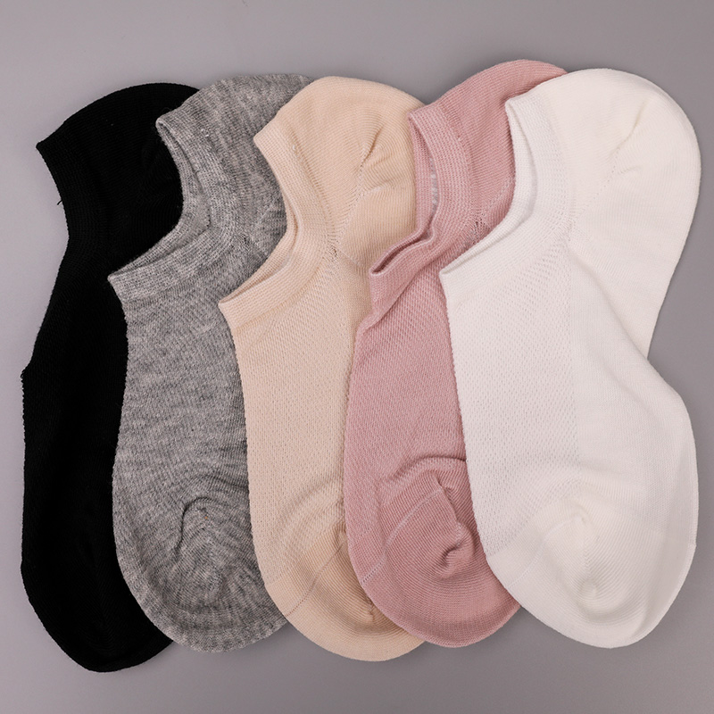Tất nữ phối lưới siêu mỏng cotton, nylon và spandex khâu tay WSD1673