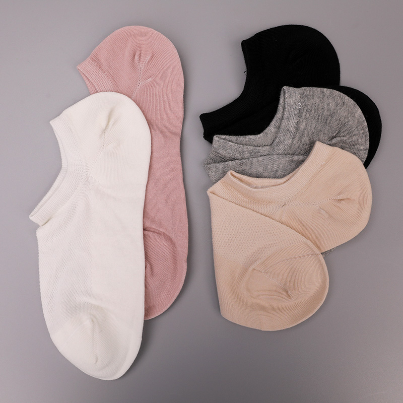 Tất nữ phối lưới siêu mỏng cotton, nylon và spandex khâu tay WSD1673