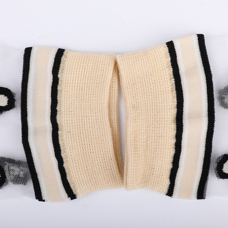 Tất nữ nylon lụa trong suốt thời trang đế cotton họa tiết da báo hoa trong suốt lụa nữ Tất lụa nữ pha lê WSD1939