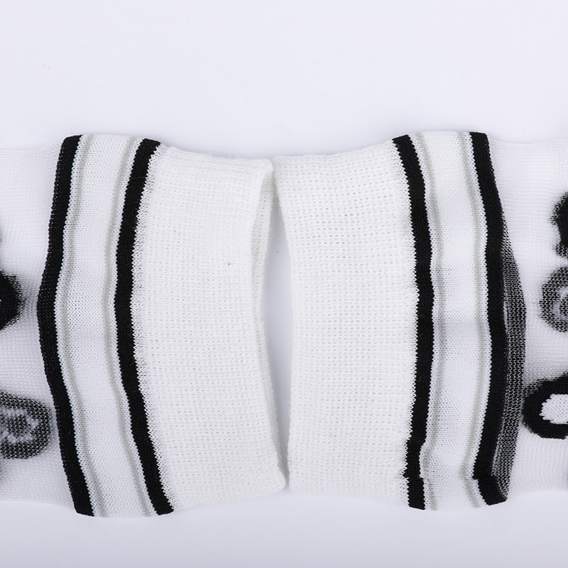 Tất nữ nylon lụa trong suốt thời trang đế cotton họa tiết da báo hoa trong suốt lụa nữ Tất lụa nữ pha lê WSD1939