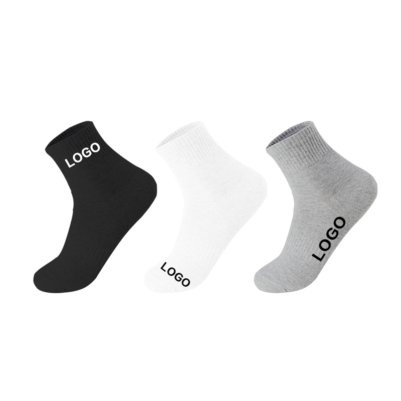 OEM Chất lượng Phi hành đoàn Thời trang Jacquard Nam Phòng tập thể dục Bóng rổ Thể thao Sock Terry Chống trượt Tất tùy chỉnh Logo