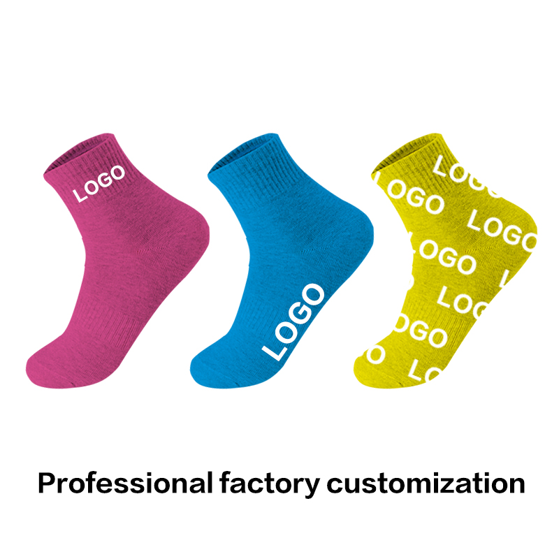 OEM Chất lượng Phi hành đoàn Thời trang Jacquard Nam Phòng tập thể dục Bóng rổ Thể thao Sock Terry Chống trượt Tất tùy chỉnh Logo